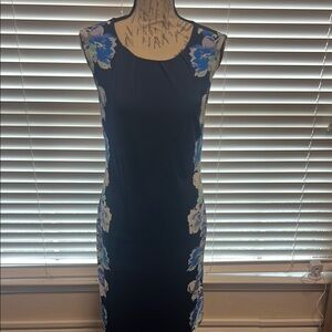 Elegant Black Floral Dress